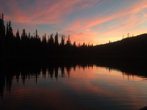 Gold Lake sunset