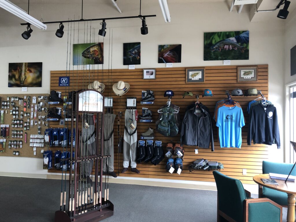 Home Waters Fly Fishing Shop interior Home Waters Fly Fishing